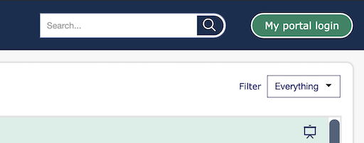 Screen shot of New MyiMaths MyPortal login modal