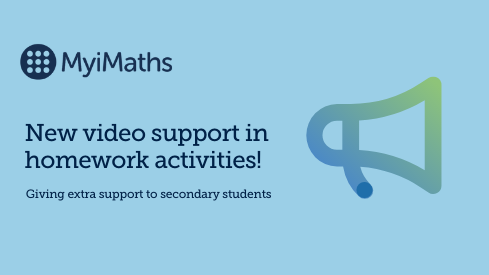 New video support and filters on Secondary MyiMaths
